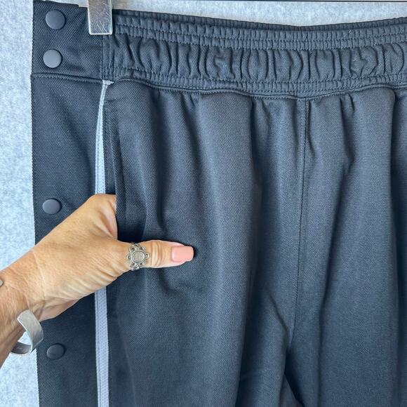 AND1 Tearaway Track Pants Womens Small Black Y2K Retro Throwback Streetwear - Picture 10 of 16